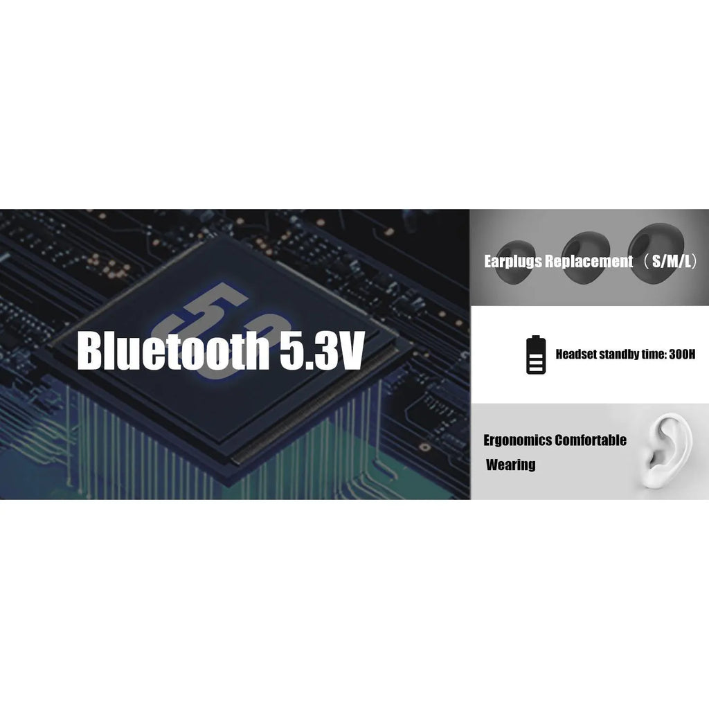 Bluetooth 5.3 Wireless Earbuds with 3D Stereo Sound and USB-C Fast Charging Case for Office, Sports, and Audio Calls - Long Battery Life and Hi-Fi Music Experience